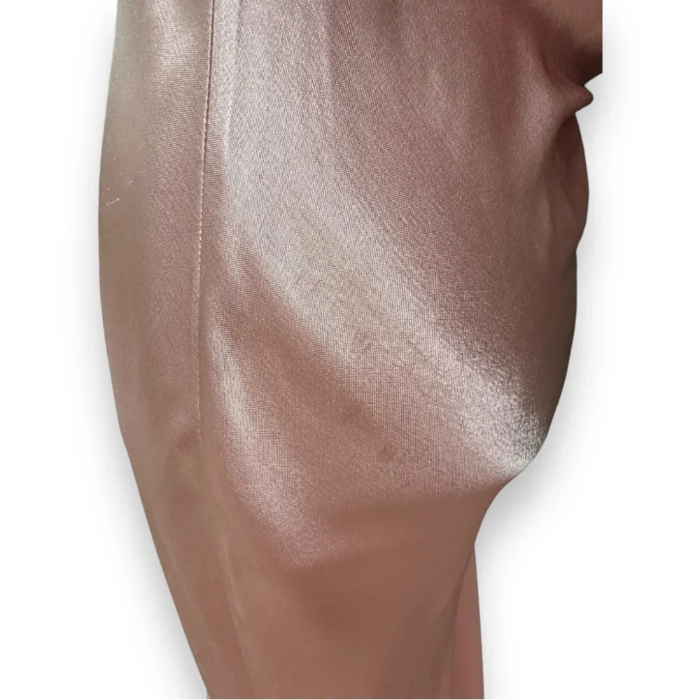 New Topshop Cowl Back Satin Midi Slip Dress in Blush | Size 4